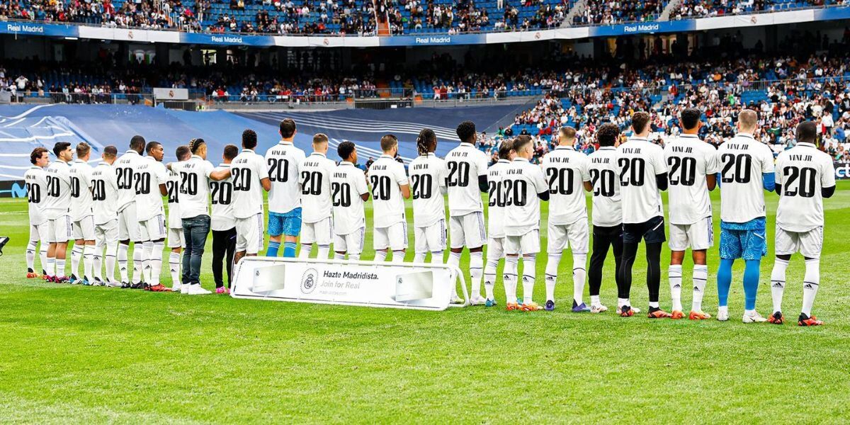 ¡Conmovedor! El homenaje de Real Madrid a Vinicius