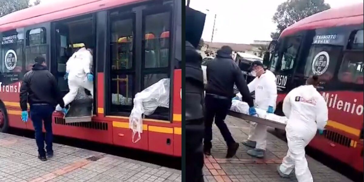 CTI de la Fiscalía levantó cadáver dentro de un bus de TransMilenio: ¿Qué pasó?