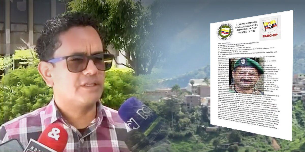 Alcalde de Ituango fue declarado objetivo militar: denuncia panfleto de las disidencias