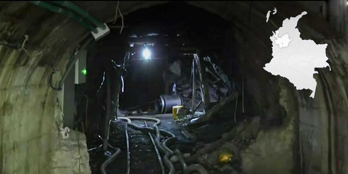 Trabajadores de una mina de carbón en Amagá cumplen casi 24 horas atrapados