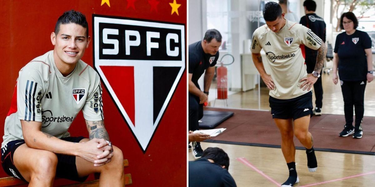 ¡Calurosa bienvenida! James Rodríguez fue recibido con brazos abiertos en Brasil