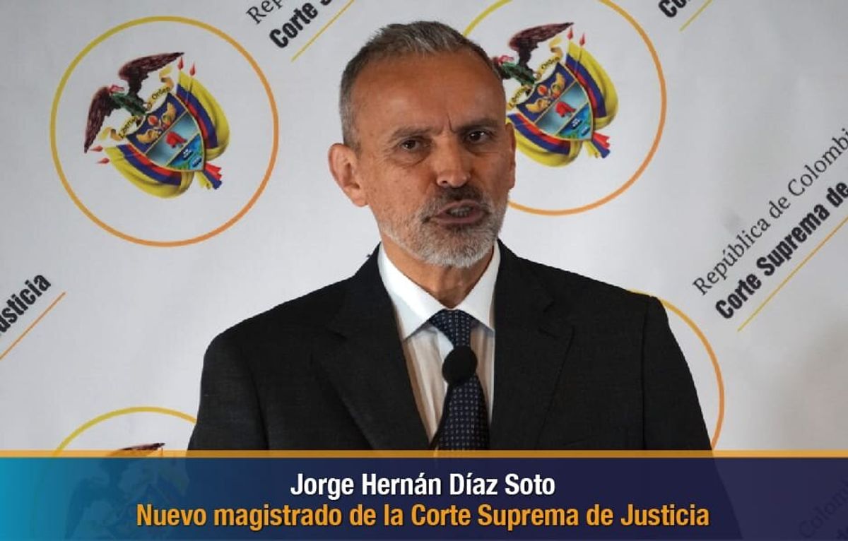Jorge Hernán Díaz Soto es elegido como nuevo magistrado de la Corte Suprema