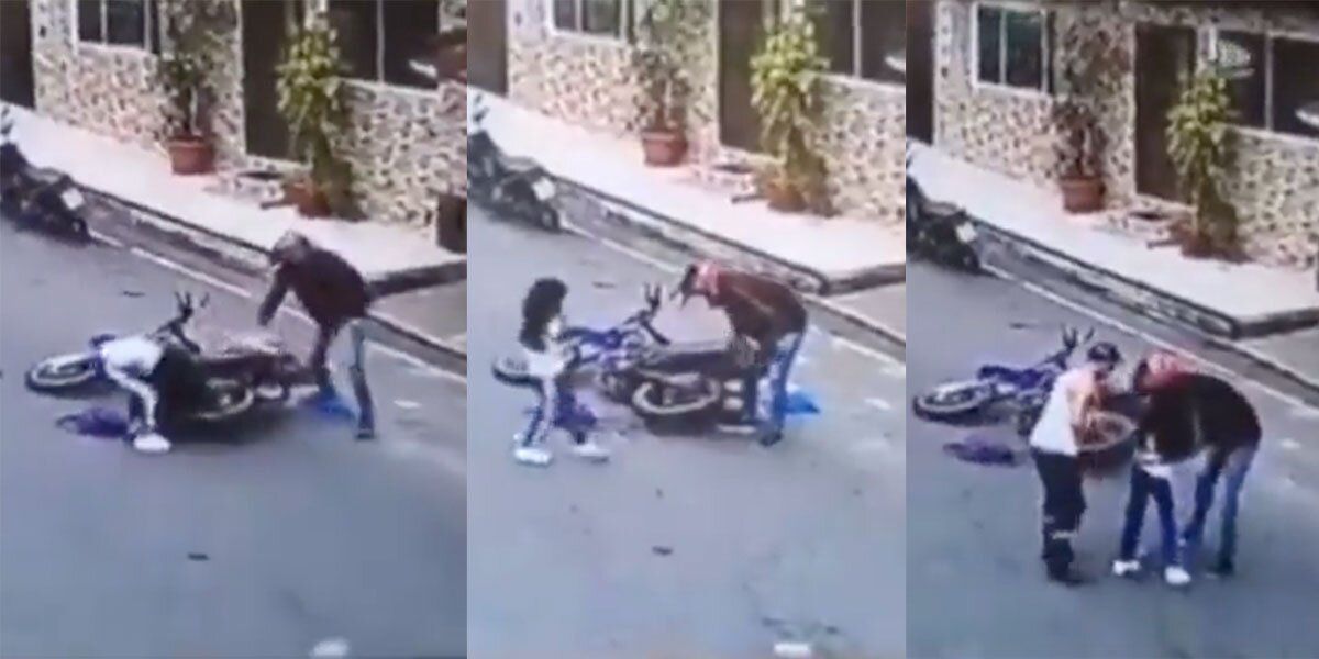 Escalofriante: una niña perdió su brazo tras sufrir un trágico accidente en moto con su familia