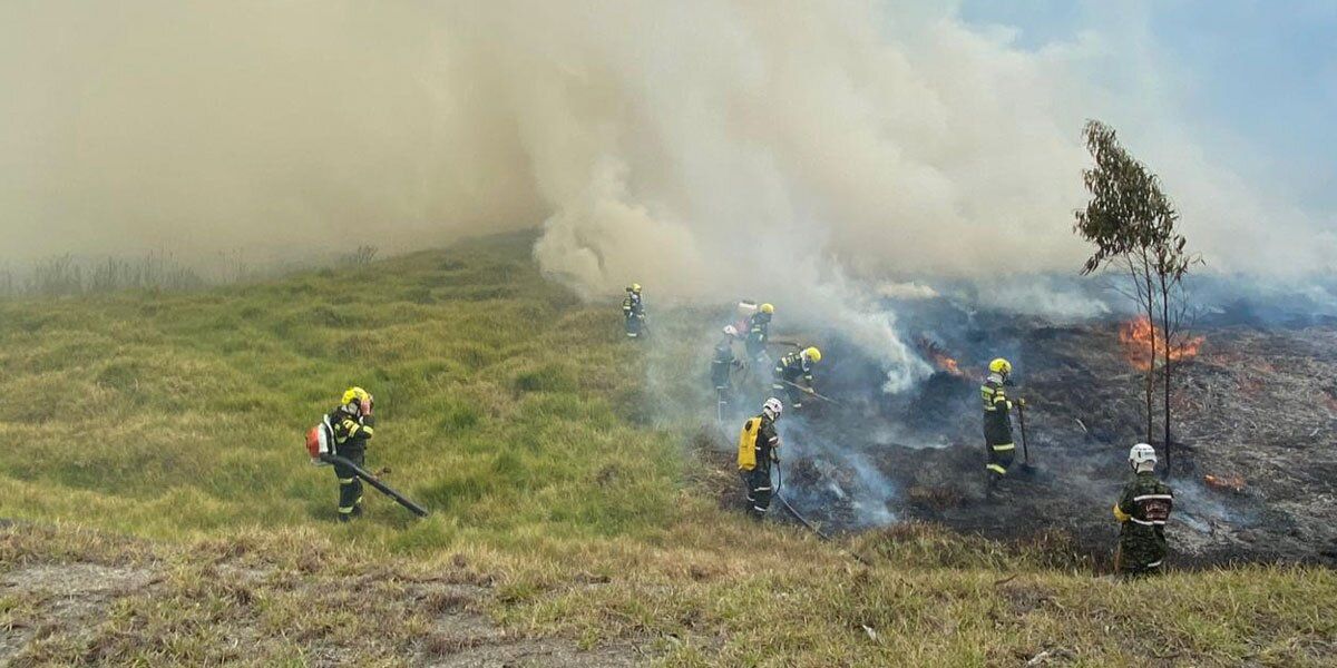 Incendios en Soacha afectaron seriamente la calidad del aire en el municipio, según la CAR