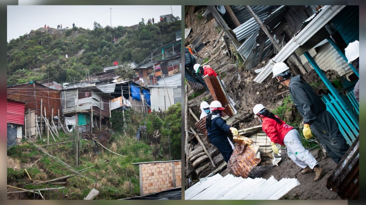 Desmontan ocho estructuras en una zona ecológica que pretendían usarse como viviendas ilegales en Usme