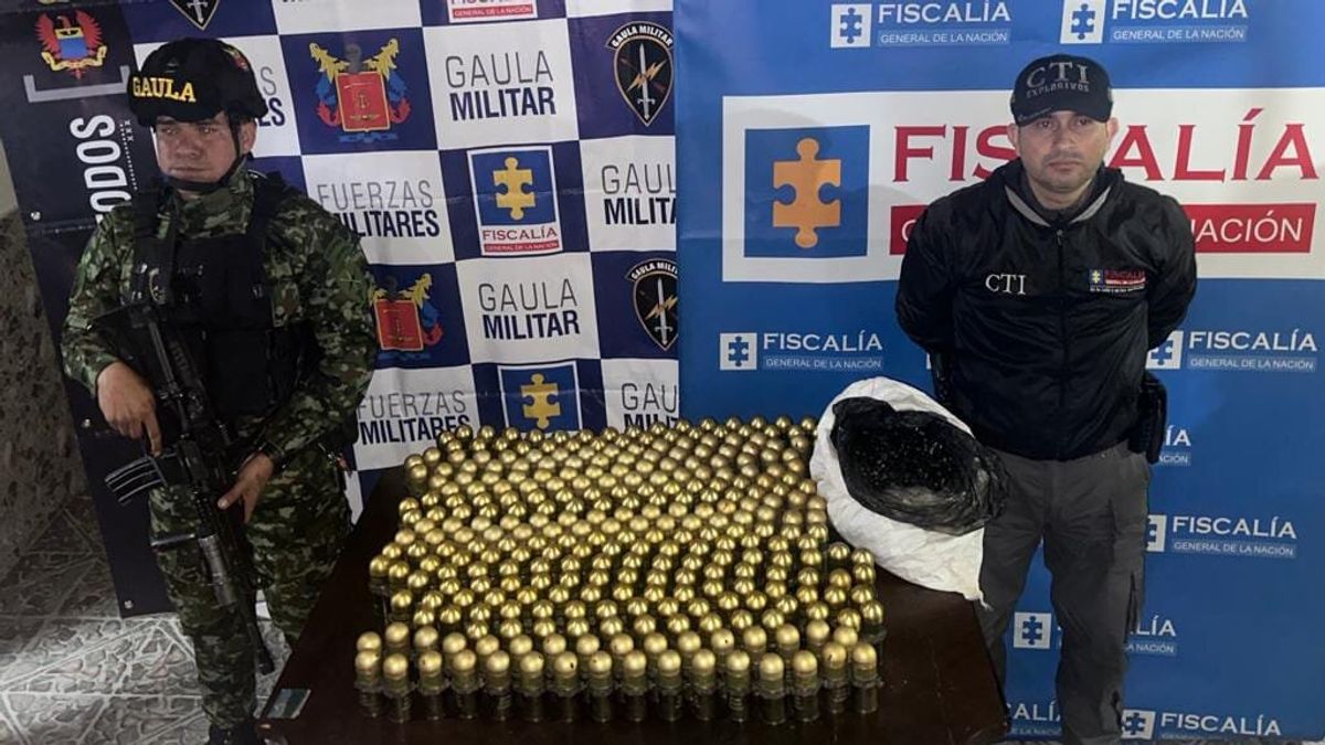 Ejército y Fiscalía hallan 295 granadas tipo mortero en Bogotá