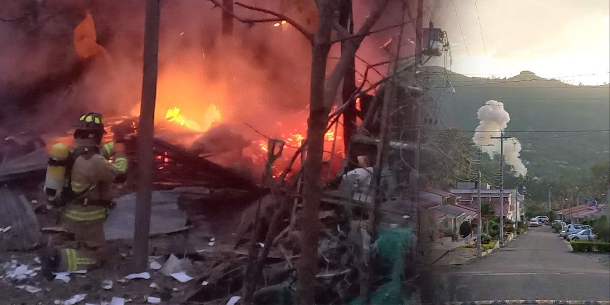 Explosión en una polvorería en Pacho, Cundinamarca desata un incendio