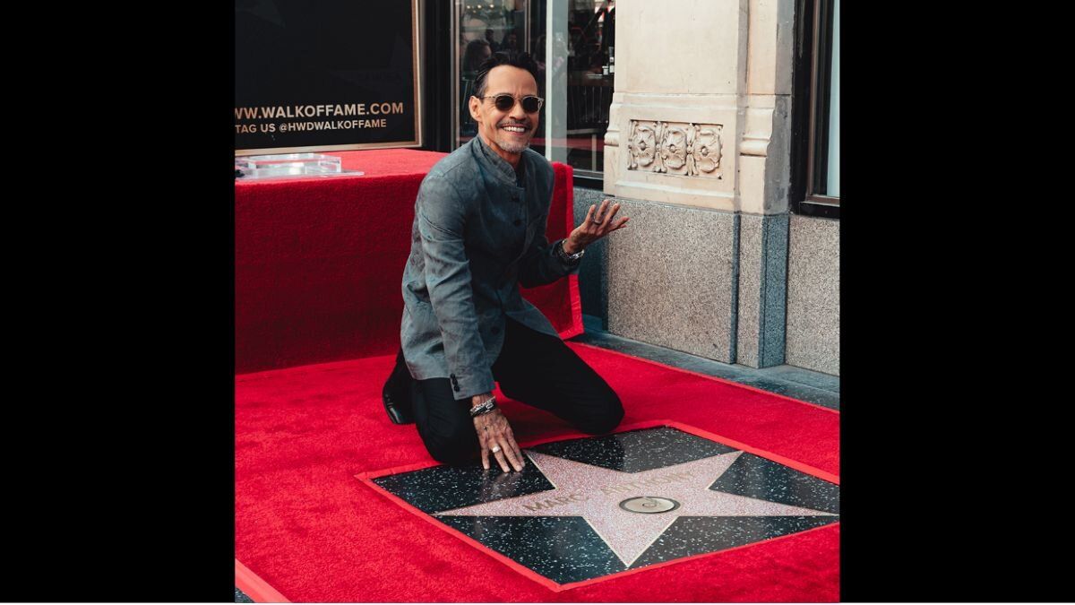 Marc Anthony recibió estrella en el Paseo de la Fama de Hollywood