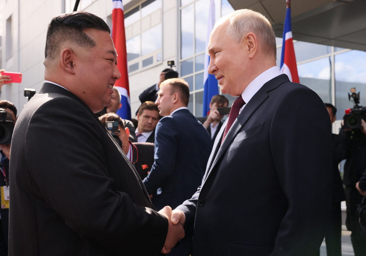 Kim Jong-un se reunió con Putin y dijo estar convencido de la victoria de Rusia en Ucrania