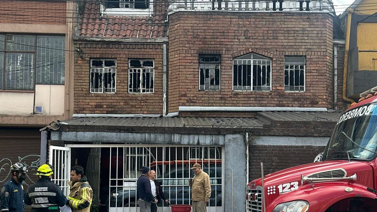 Tragedia por incendio en vivienda de Chapinero: una mujer murió por la inhalación del humo