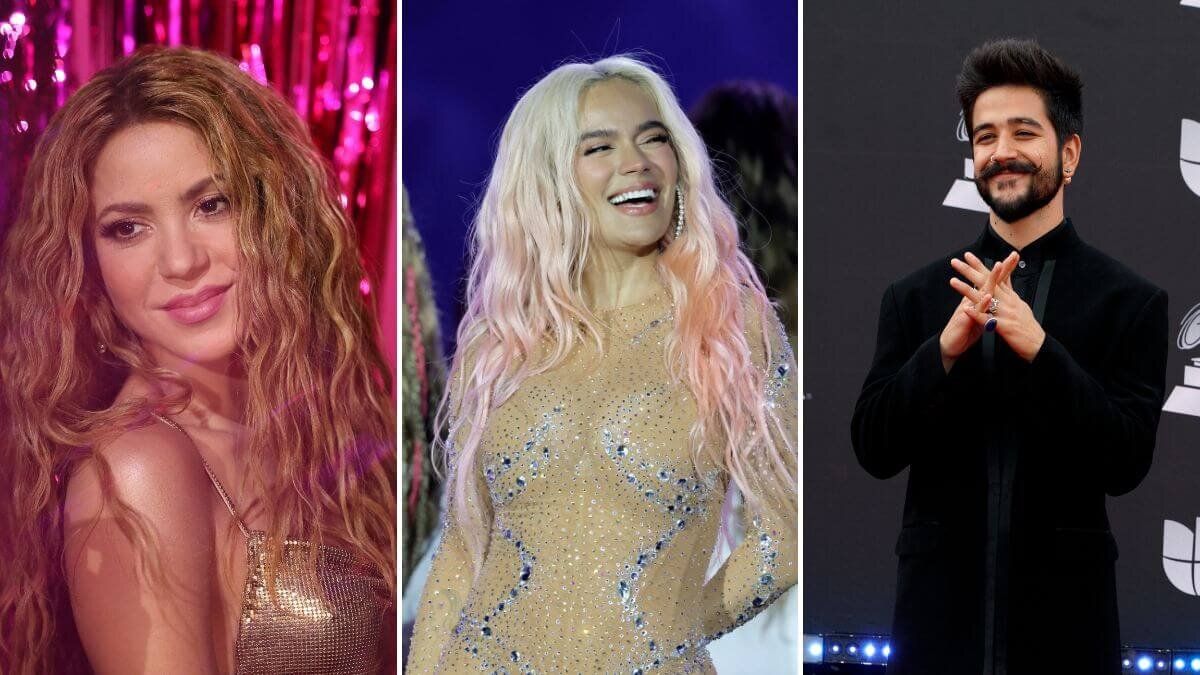 Shakira, Karol G y Camilo lideran las nominaciones para los Grammy Latinos