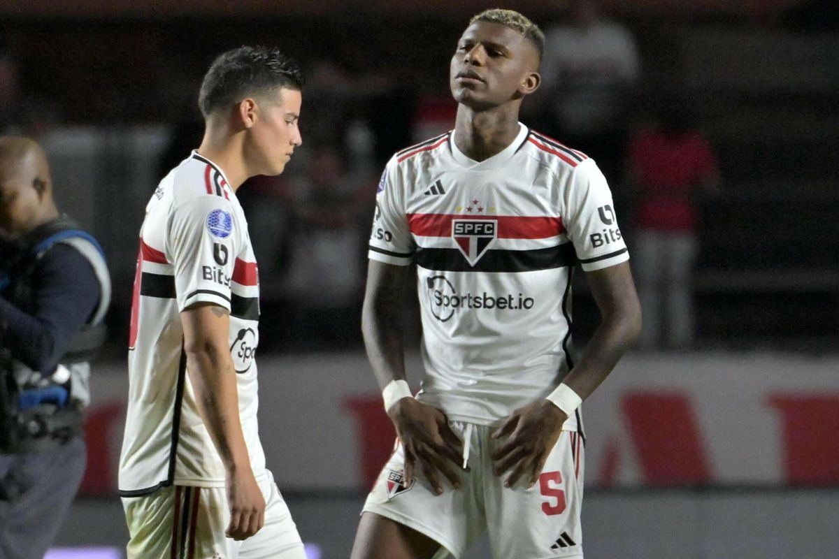 Le pasó de todo: James anotó su primer gol con São Paulo, pero falló otro penal y su equipo perdió