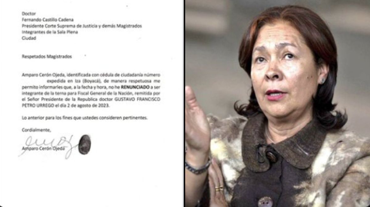 “No he renunciado”: Amparo Cerón, responde a cambio de la terna para Fiscal hecha por Petro