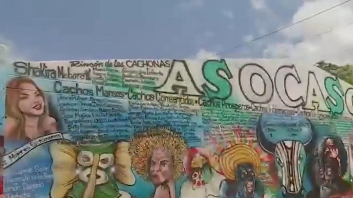 En honor a las infidelidades: 'muro de los cachones' en Soledad, Atlántico