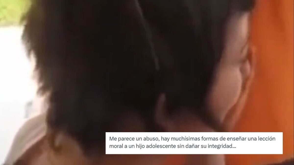 Debate en redes sociales por fuerte castigo de un padre a su hija: le rapó la cabeza por hacerle bullying a una compañera