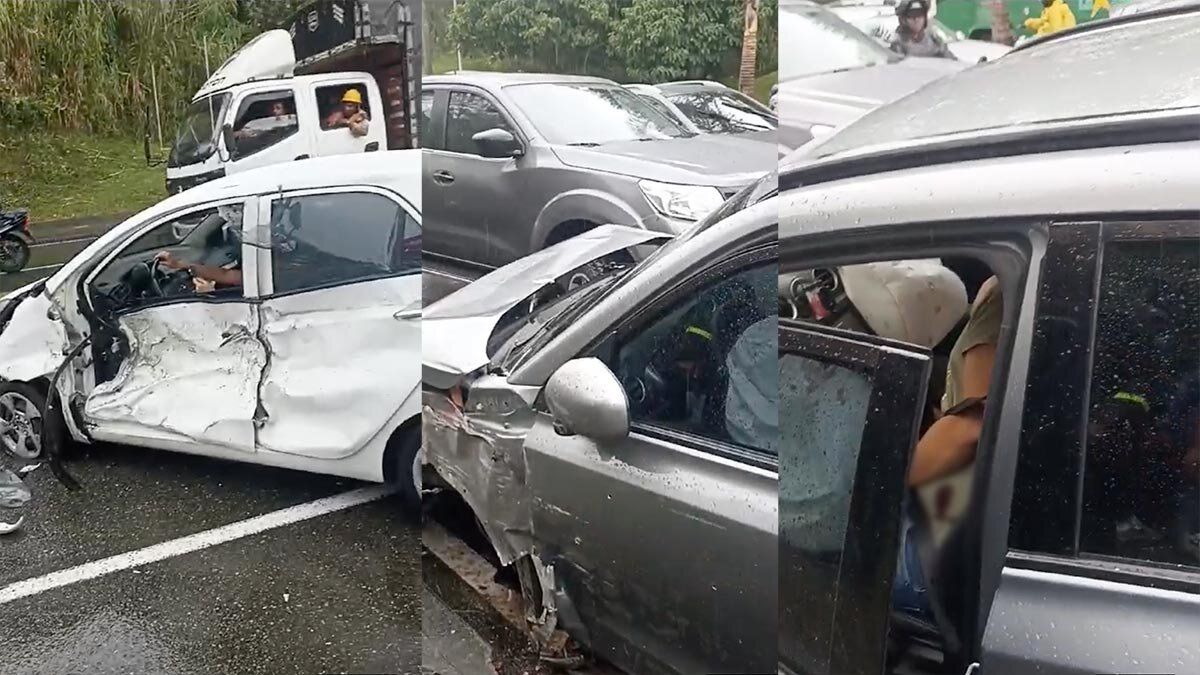 Balacera en Medellín: dos muertos y caos en la vía Las Palmas por varios conductores accidentados