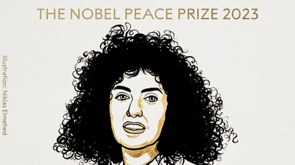 Nobel de Paz lo gana Narges Mohammadi por su lucha por los derechos de las mujeres en Irán