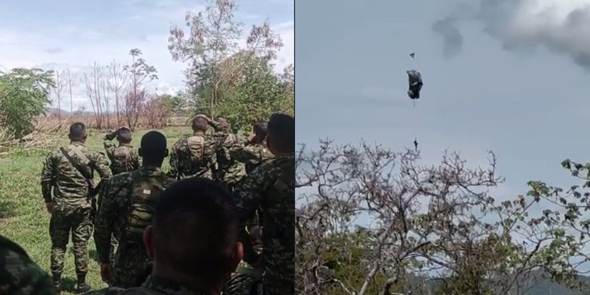 Video: estudiante de paracaidismo sufre grave accidente en Tolemaida