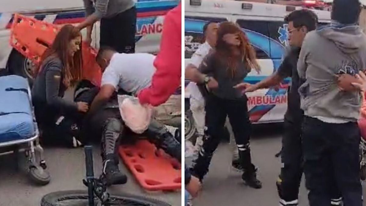 video-paramedicos-se-pelean-a-puno-y-pata-por-herido-en-bogota-el-presidente-petro-se-pronuncio