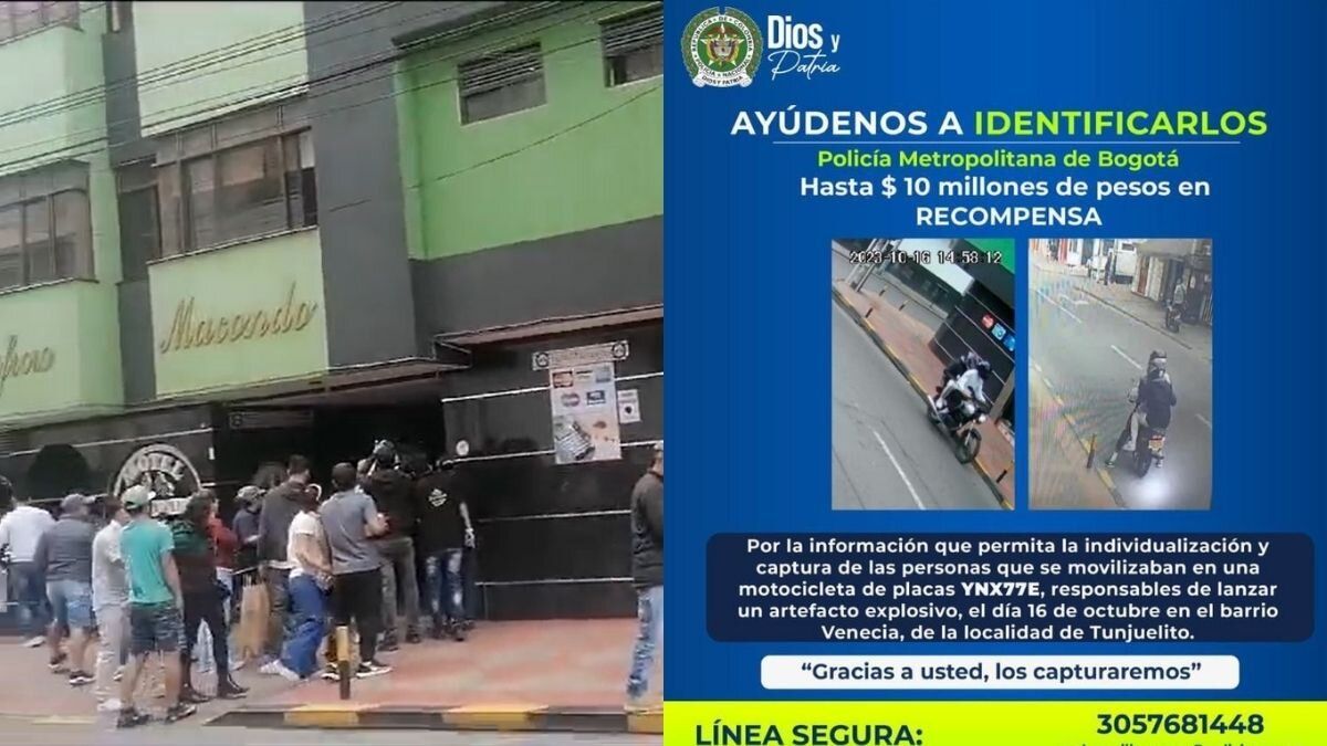 Atención: Fuerte explosión de una granada en un motel del barrio Venecia en Bogotá