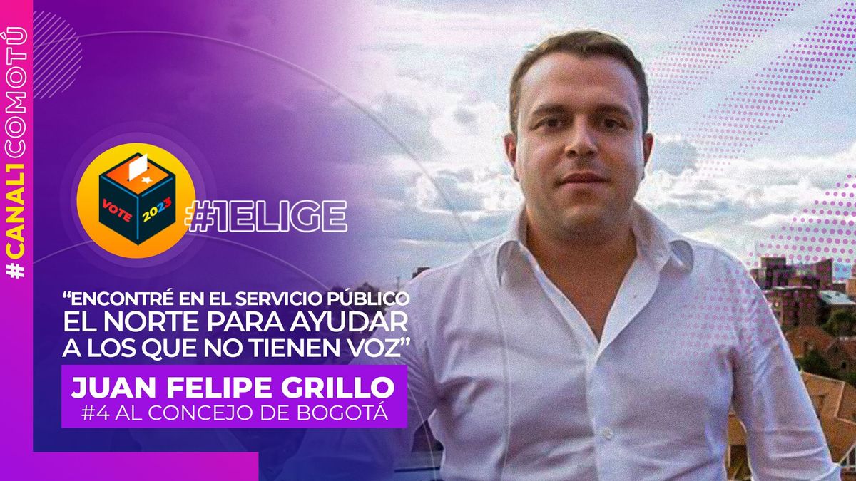 “Somos un muro de contención para no agacharnos al gobierno de turno: Juan Felipe Grillo, #4 al Concejo de Bogotá