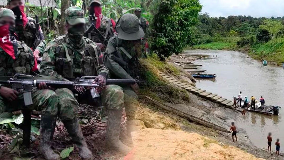 ELN desplaza a 2.893 personas en paro armado en Chocó