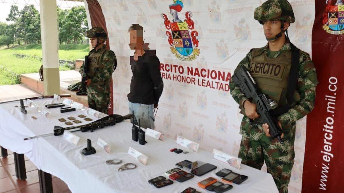 Cayó alias ‘Mula’, señalado francotirador del ELN, con material de guerra en Tame, Arauca