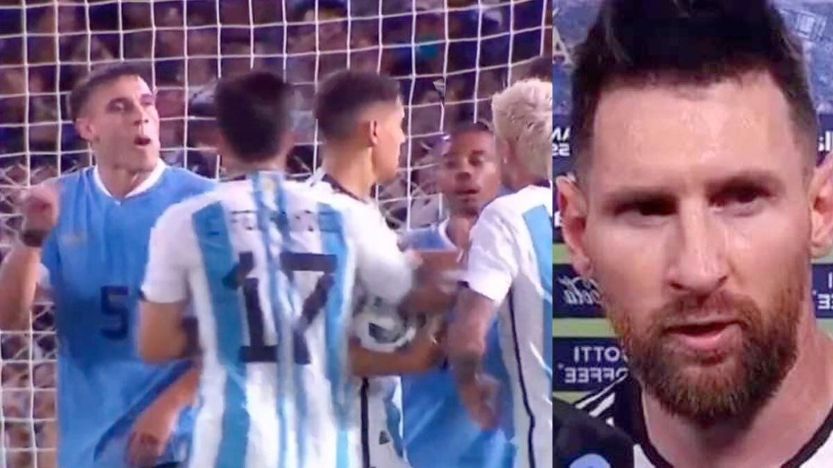 El vulgar gesto de Manuel Ugarte con De Paul, sobre Messi, que le dio la vuelta al mundo