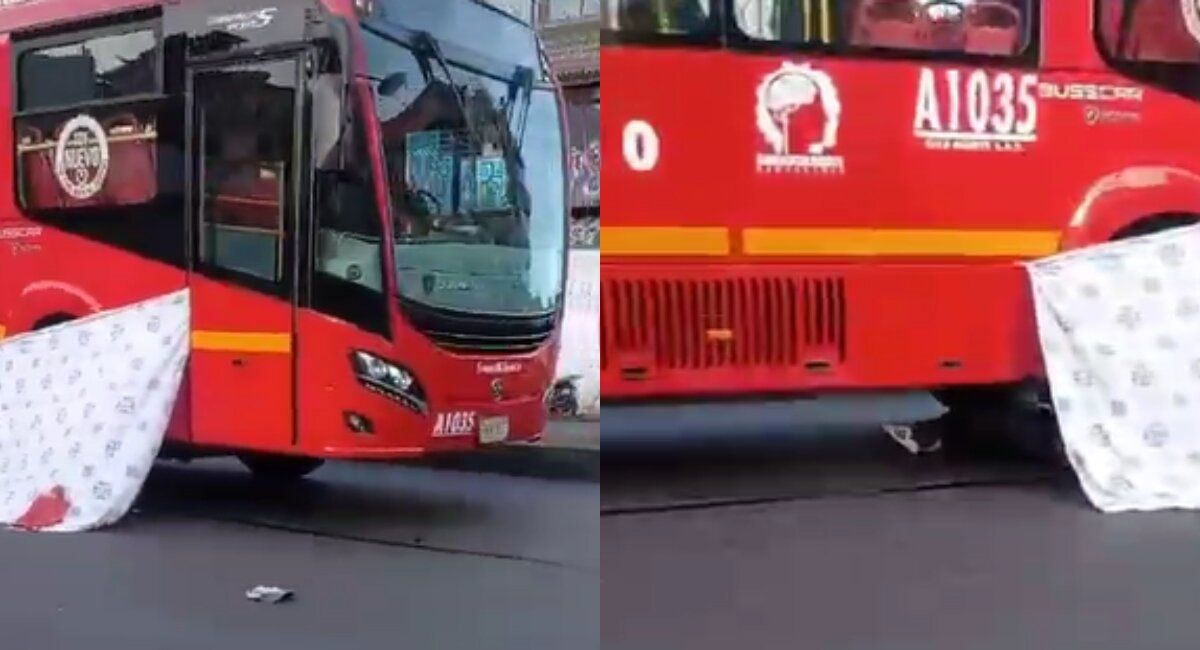 Habitante de calle habría muerto tras lanzarse contra bus de TransMilenio