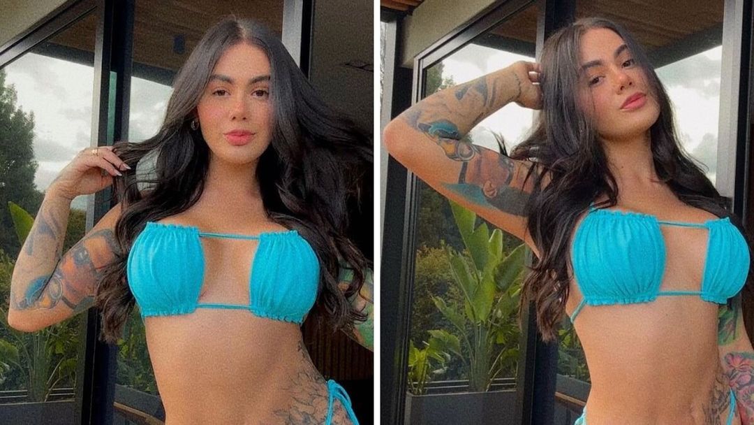 Cintia Cossio Onlyfans: semidesnuda y con una bata animal print - Canal 1