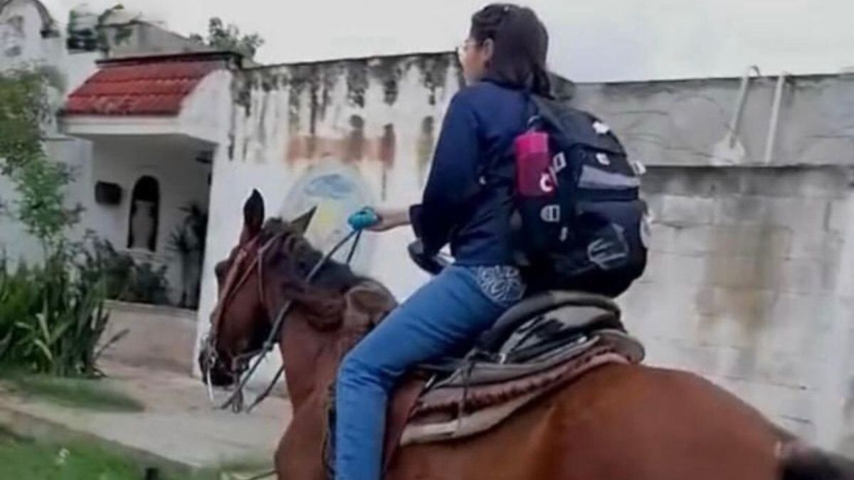 Video | Joven se viralizó por comprar caballo para transportarse en lugar de fiesta de 15