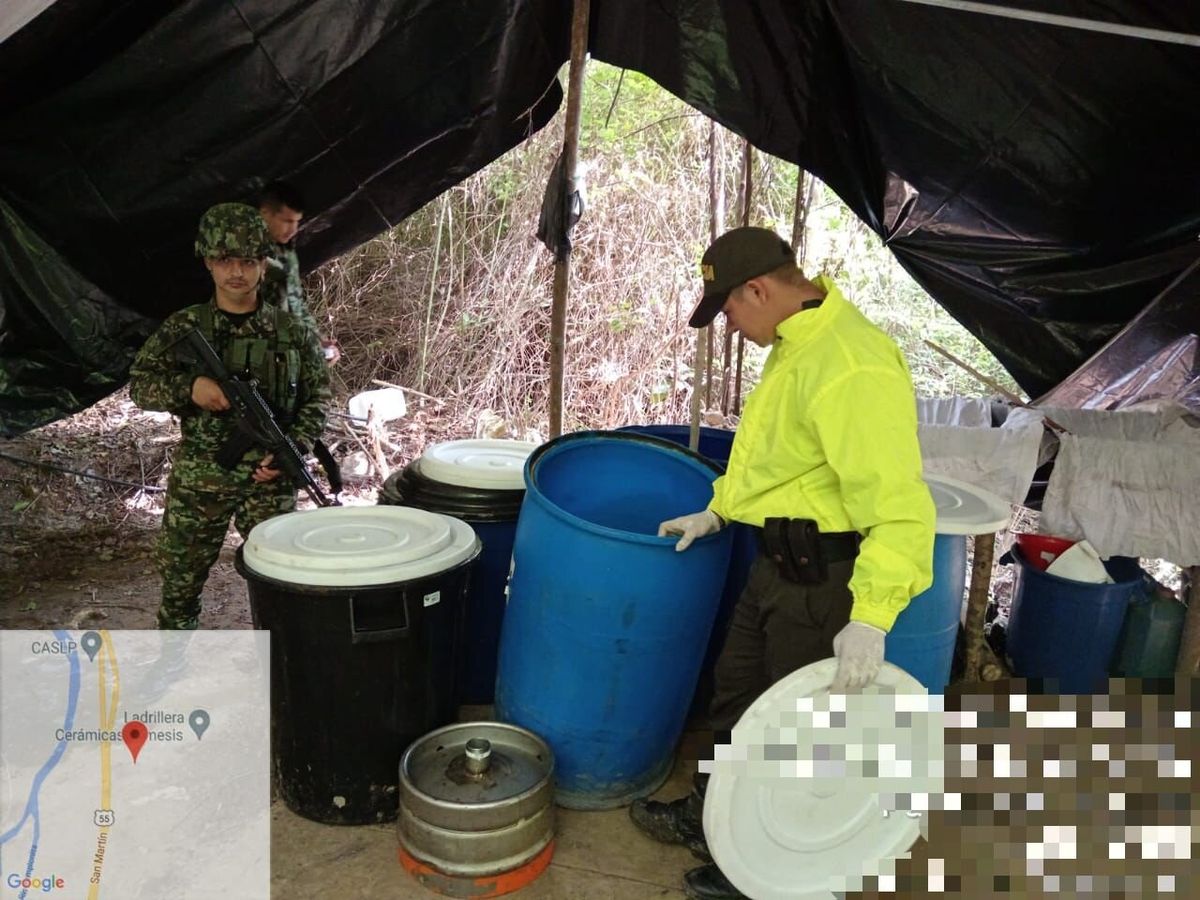 Operación militar desmantela laboratorio de procesamiento de cocaína en Cúcuta