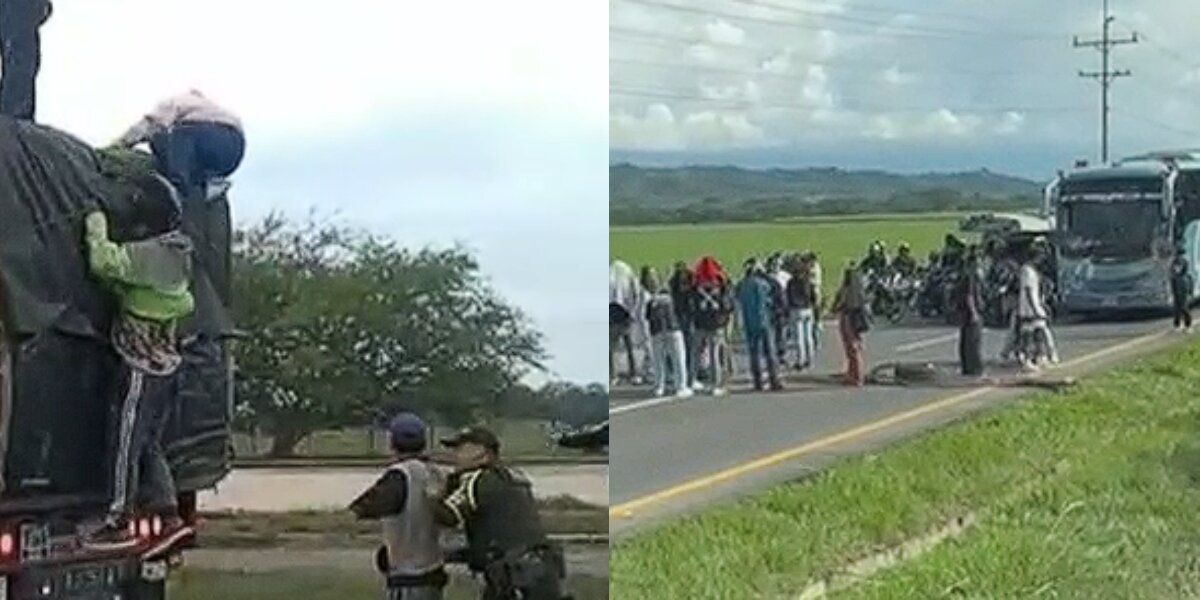 Polizones atacan conductores en carreteras de Colombia: embarazadas y niños involucrados