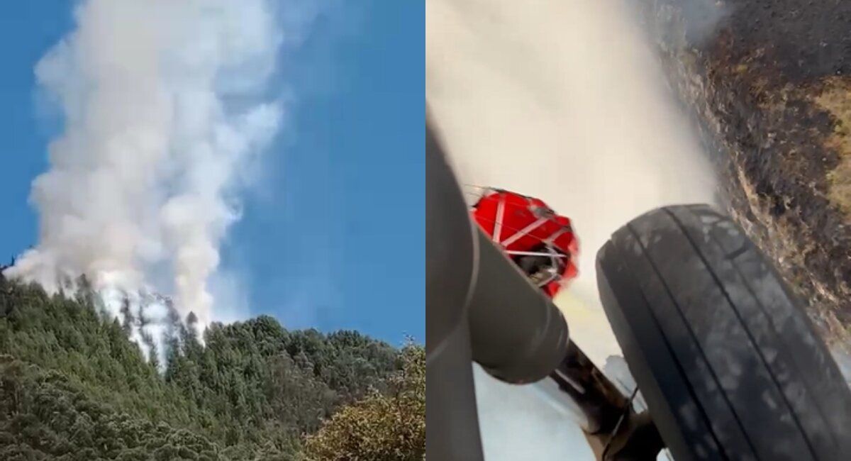 Crece nuevo incendio en el cerro El Cable, en el oriente de Bogotá