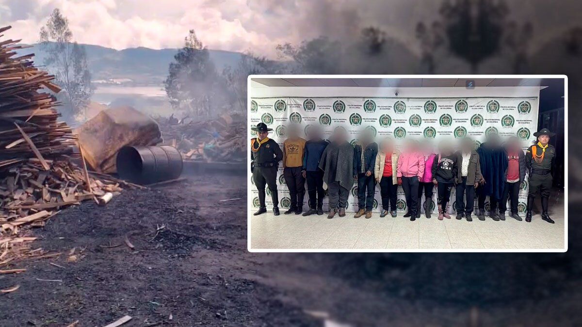 Caen 11 personas que provocaban incendios en Soacha para producir bultos de carbón
