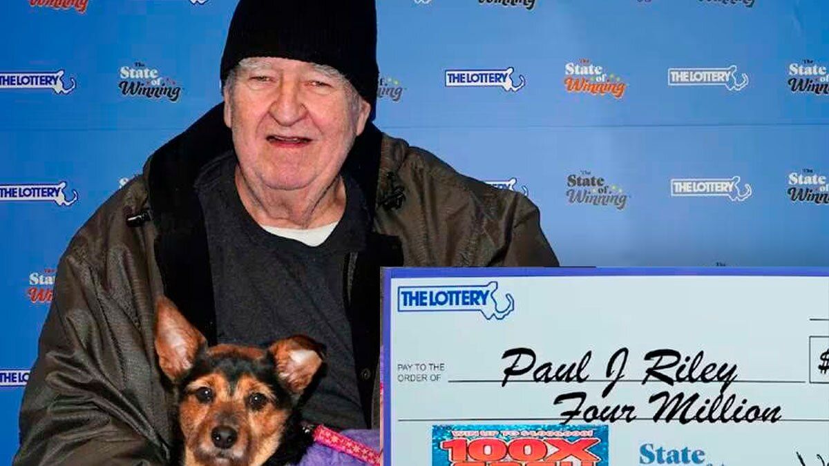 Hombre que ganó lotería de 10.000 millones hará importante donación a perritos sin hogar