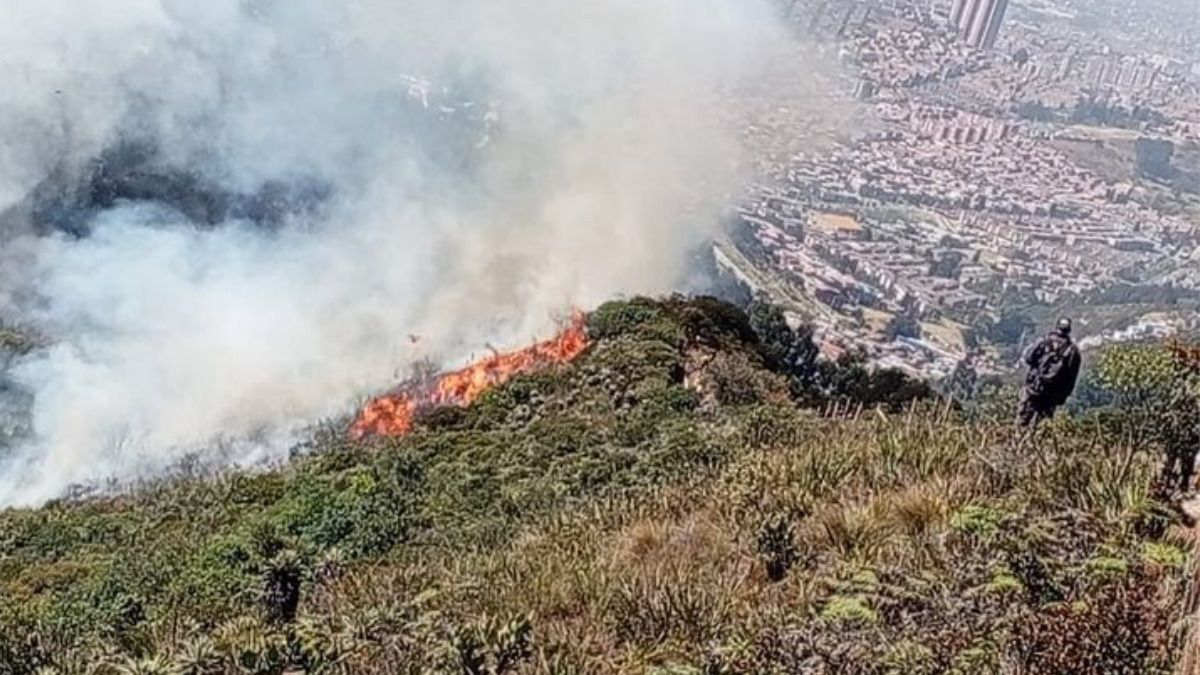 Video | Reportan nuevo incendio en Bogotá: parque Entre Nubes se consume entre las llamas