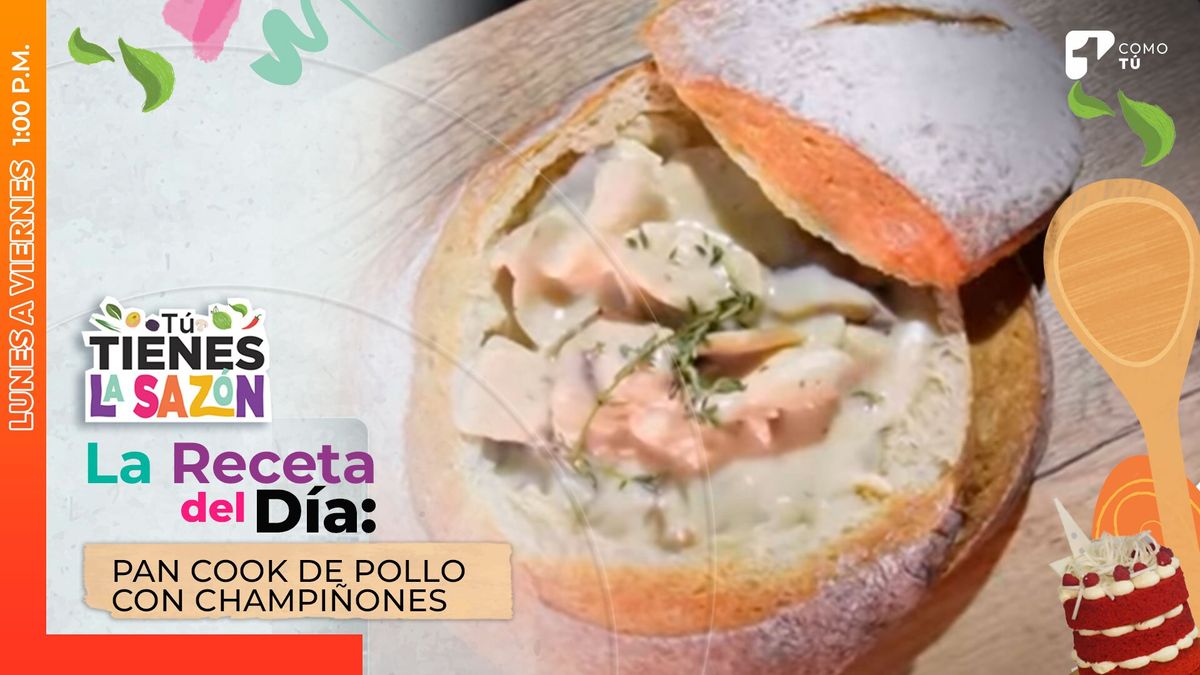 Receta Del Día: prepara un pan cook de pollo con champiñones junto a Agustin Adelardi