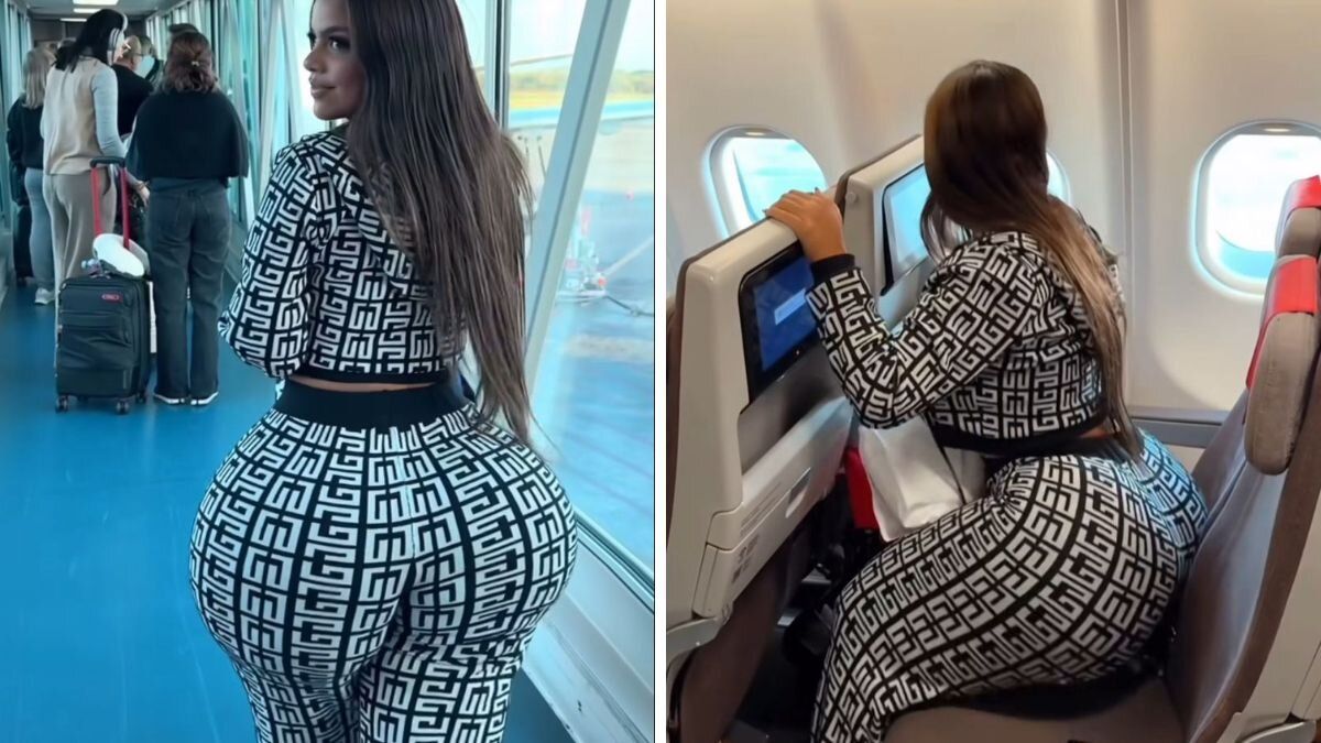 Video | Mujer pide a las aerolíneas tener sillas más grandes: su trasero ocupa más de una