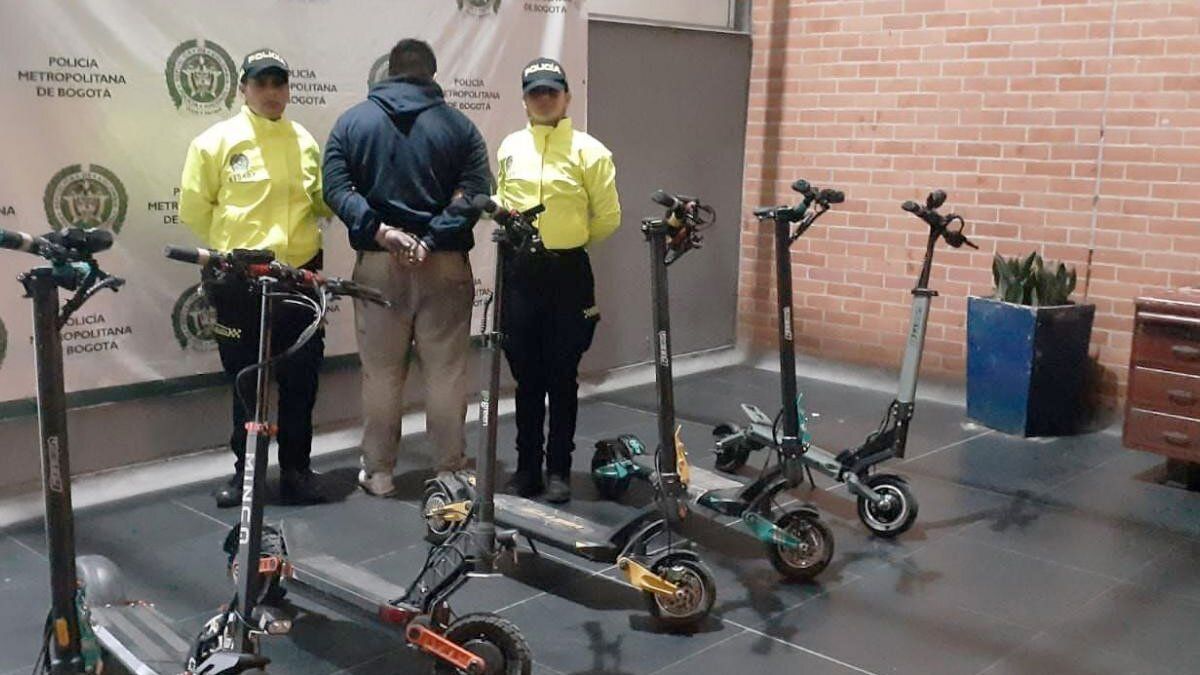 Policía incauta patinetas robadas en Bogotá que eran vendidas como “usadas”