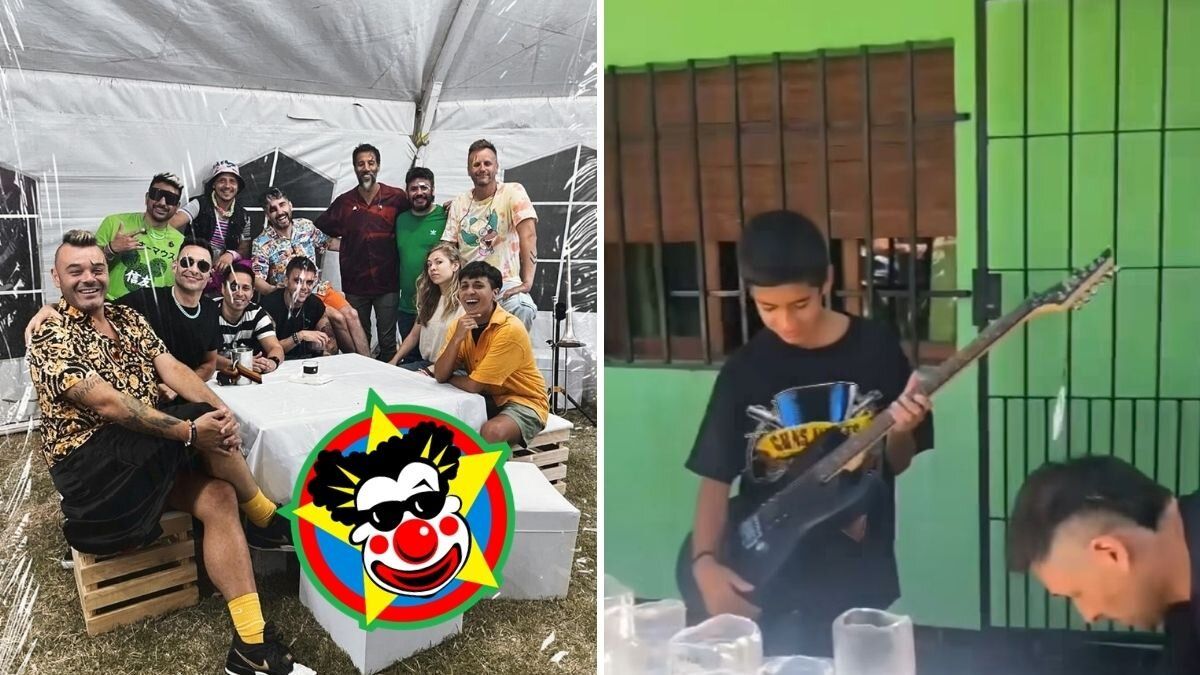 Viral | Los Caligaris sorprendieron a un niño que vende vasos y sueña con ser músico