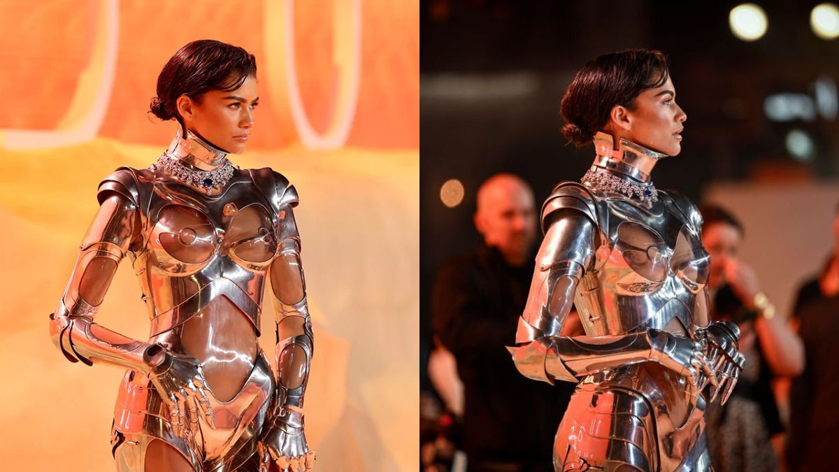 Zendaya sorprendió con su traje futurista en la alfombra roja del estreno de ‘Dune II’