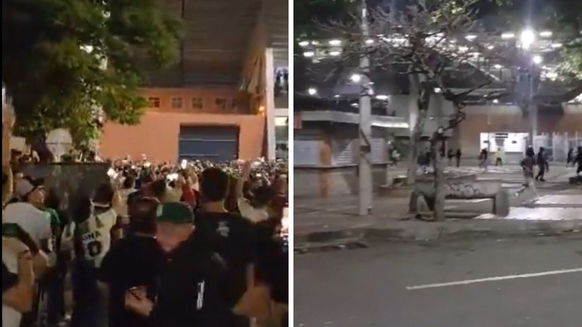 Video | Hinchas de Nacional protagonizaron disturbios luego de eliminación en Libertadores