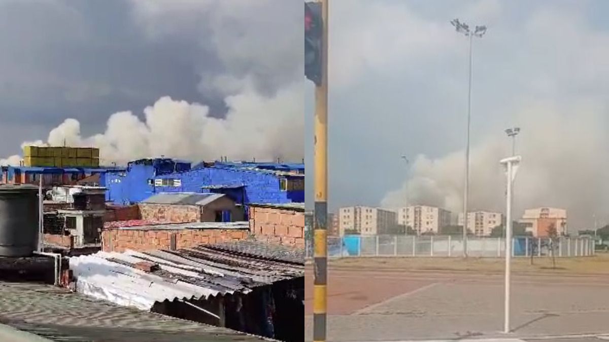 Video | Se registra fuerte incendio en la localidad de Bosa y gran ola de humo en el aire