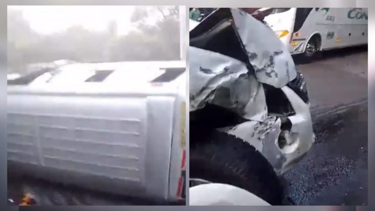 Ruta escolar se volcó al chocar con camioneta en la Circunvalar: 13 estudiantes heridos