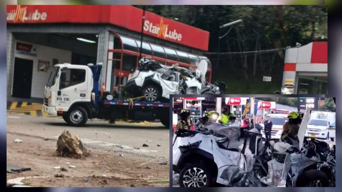 Fatal accidente en el norte de Bogotá deja a un joven muerto: el carro terminó destrozado