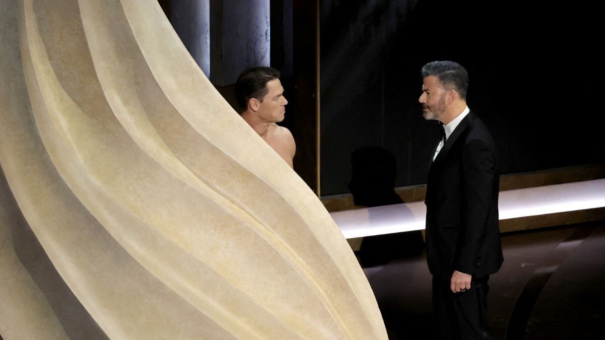 Video | John Cena presentó desnudo una de las categorías de los Oscar