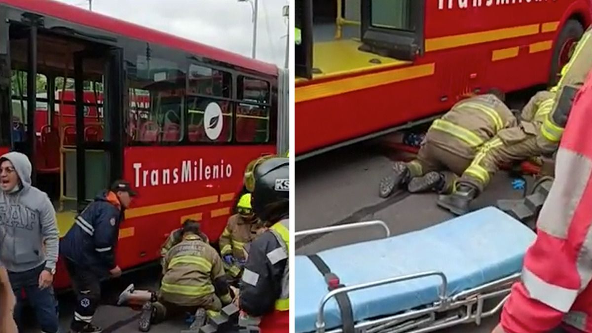 Muere mujer en accidente con bus TransMilenio en el centro de Bogotá