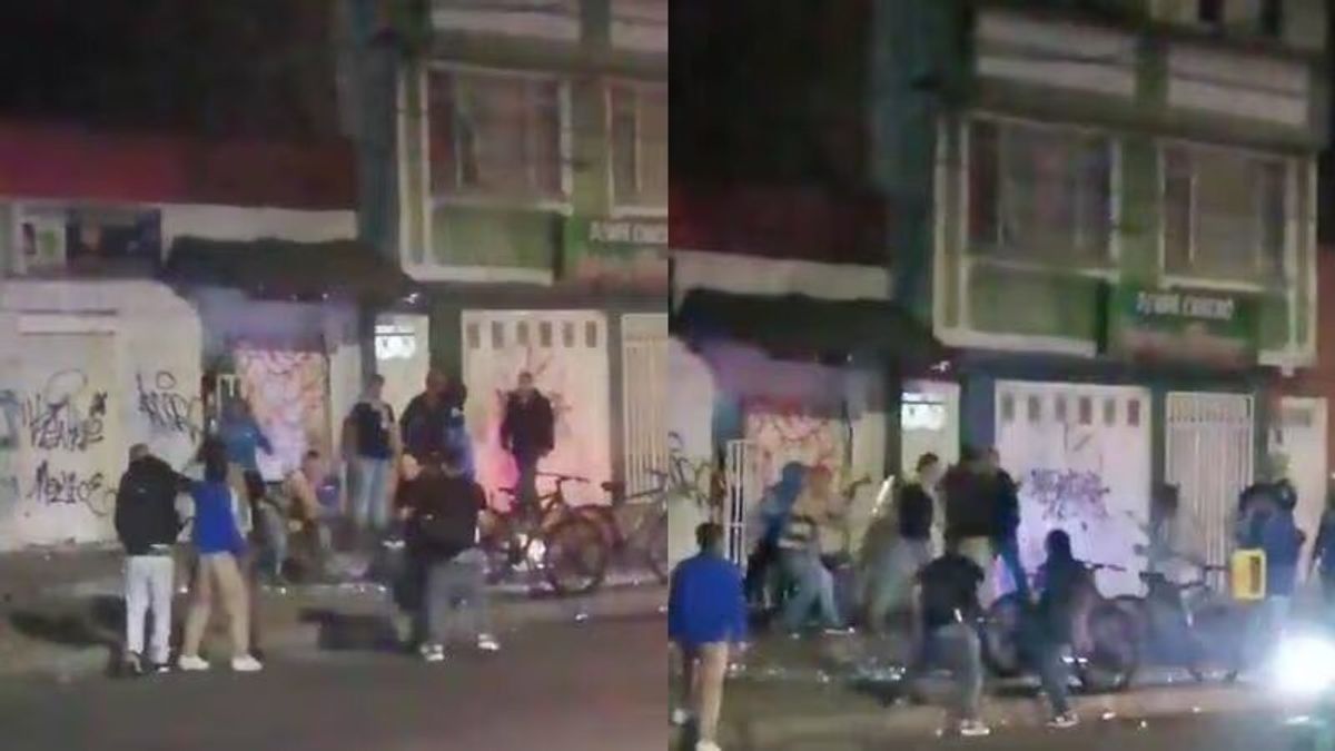Video | Hinchas de Millonarios se pelearon con machetes ante mirada de policías en Kennedy