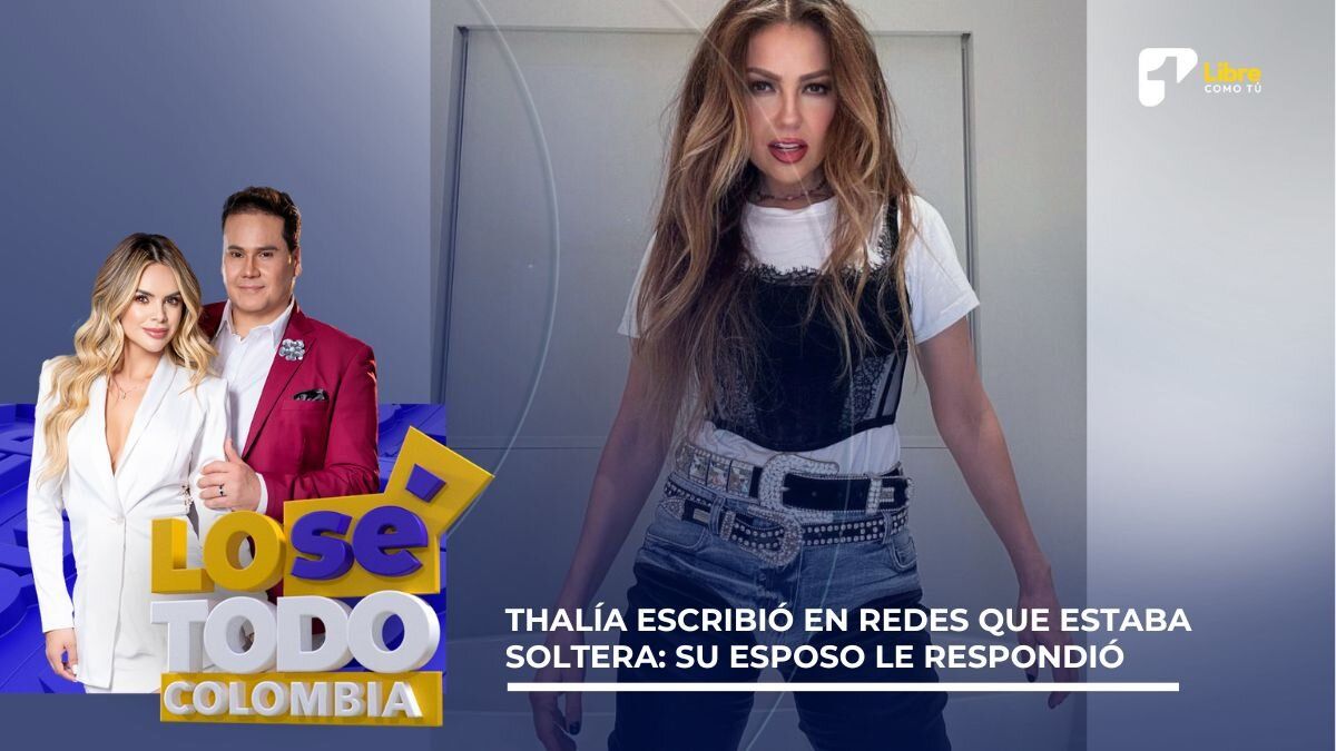 Thalía escribió en redes que estaba soltera: su esposo le respondió